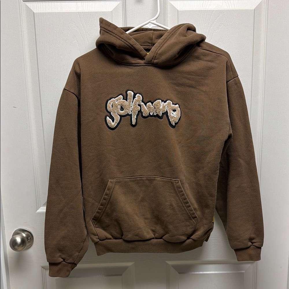 Golf Wang Brown Hoodie with Embroidered Logo